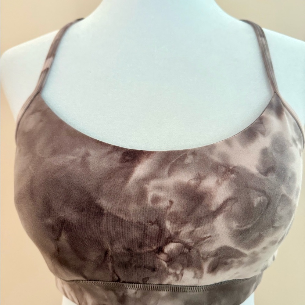 Lululemon Blush Pink Tie Dyed Sports Bra
